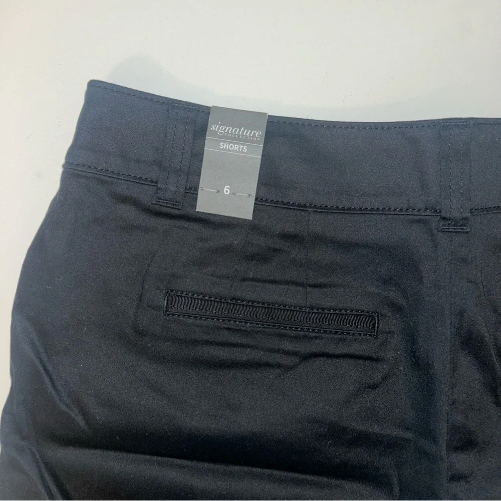 NWT White House Black Market black cuffed Classic Preppy Signature Shorts size 6 - Picture 3 of 7